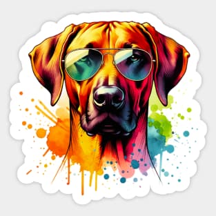 Watercolor Rhodesian Ridgeback Sticker